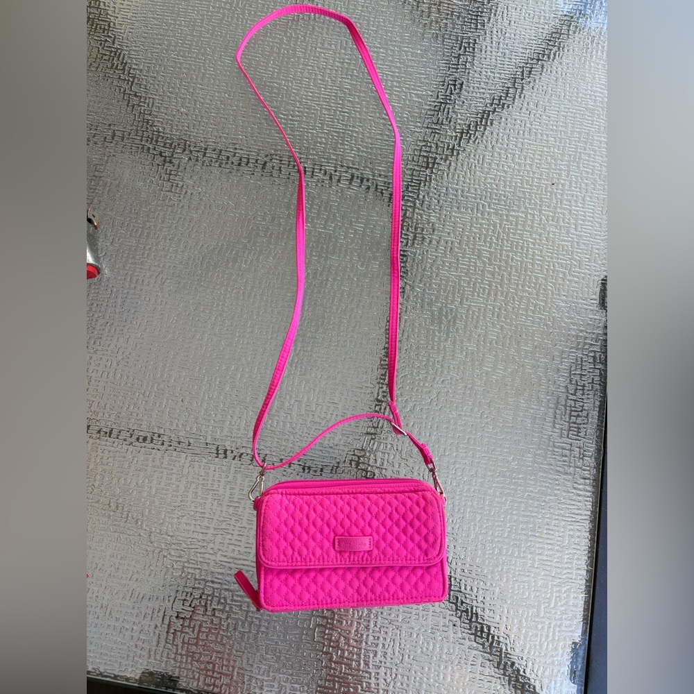 Vera Bradley Hot Pink Quilted Crossbody Bag